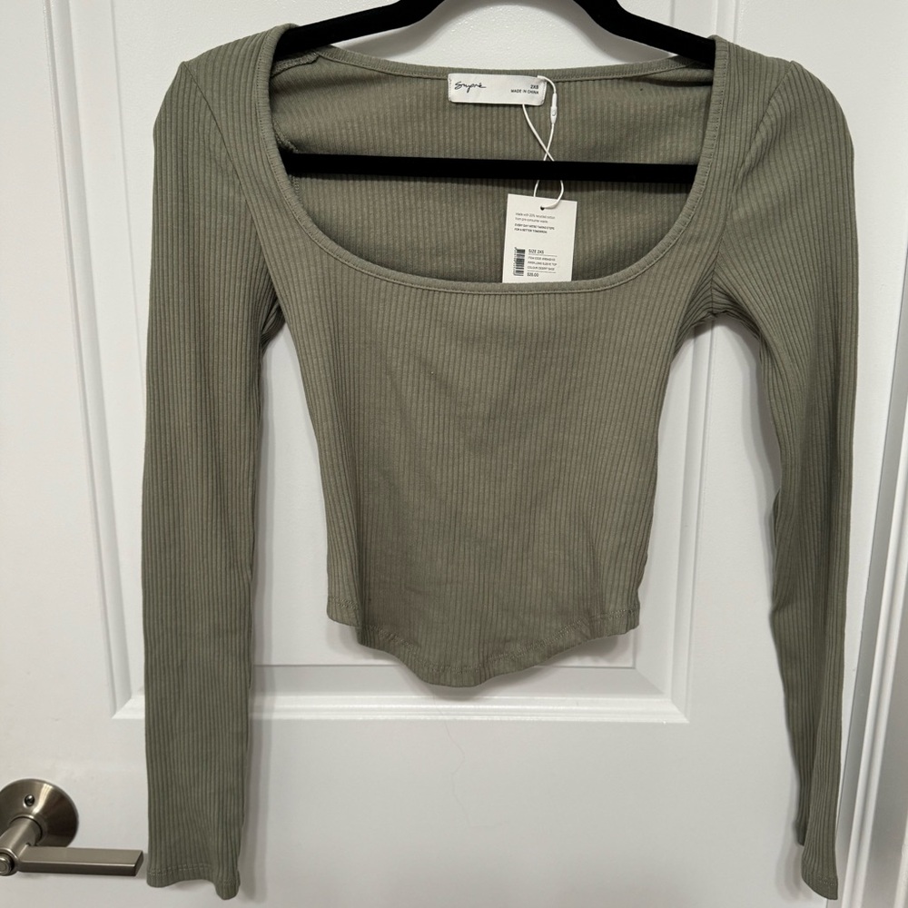 SUPRE Desert Sage Piper Long Sleeve Top